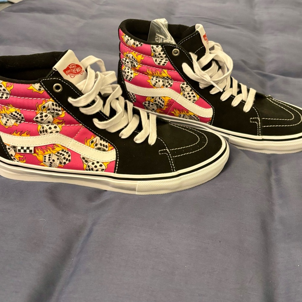 Limited Edition Vans Black and Pink High-Tops